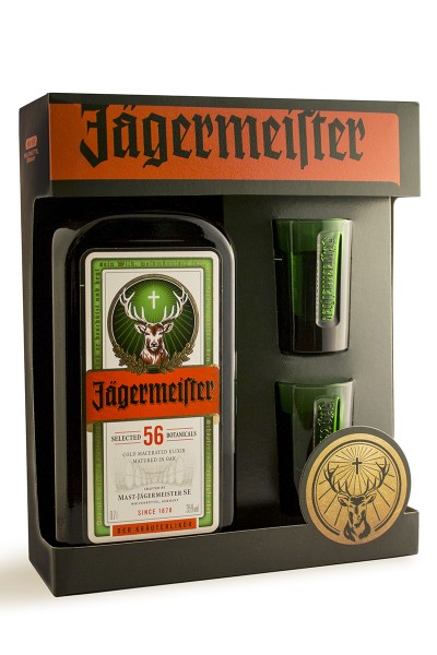 Espirituoso JÄGERMEISTER 700ml. PACK + 2 Shots Espirituoso JÄGERMEISTER 700ml. PACK + 2 Shots
